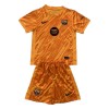 Conjunto (Camiseta+Pantalón Corto) Portero FC Barcelona 2024-25 Naranja - Niño